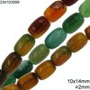 Agate Oval Beads 10x14mm with Hole 2mm