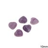 Semi Precious Stones Heart Beads 10mm