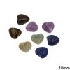 Semi Precious Stones Heart Beads 10mm