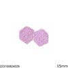 Plastic Cube Shamballa Bead 15mm 