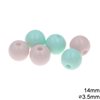 Plastic Round Bead 14mm with Hole 3.5mm