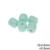Plastic Oval Bead 12x12mm with Hole 3.5mm