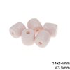 Plastic Oval Bead 14x14mm with Hole 3.5mm