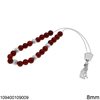 Silver 925 Kompoloi with Semi Precious Beads 8mm