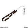 Silver 925 Kompoloi with Semi Precious Beads 8mm