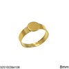 Stainless Steel Ring with Flat Base 8-20mm