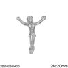 Casting Jesus Crucified 26x20mm