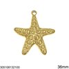 Stainless Steel Pendant Starfish 17-36mm