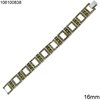 Silver 925 Bracelet Square with Zircon 16mm