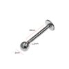 Stainless Steel Labret Barbell  Earring 8mm with Ball 3mm and Thickness 1.2mm