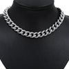 Stainless Steel Gourmette Chain Textured 14.5x11.7x3mm