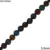 Sapphire Faceted Round Beads 3.5mm, Multicolor