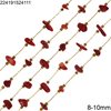 Stainless Steel Chain with Chips Beads 8-10mm