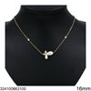 Stainless Steel Necklace with Shell Pendant
