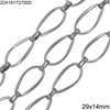 Stainless Steel Pearshape Link Chain 29x14mm