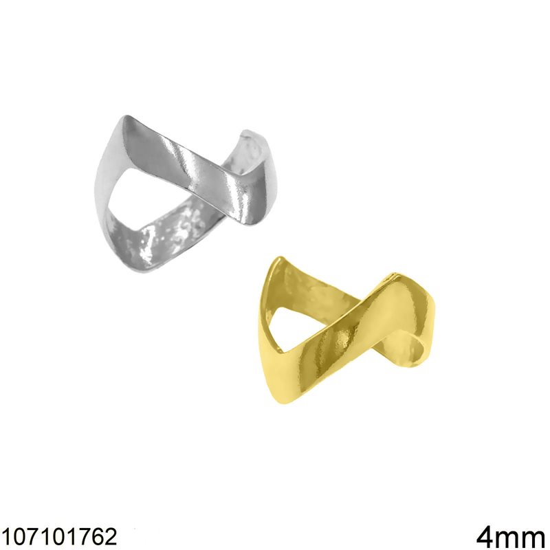 Δαχτυλίδι Ασημένιο 925 με Γωνίες 4mm