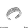 Stainless Steel Ring 8mm