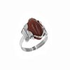 Metallic Ring with Semi Precious Stone