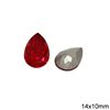 Pearshape Rhinestone 14x10mm