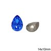 Pearshape Rhinestone 14x10mm