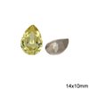 Pearshape Rhinestone 14x10mm