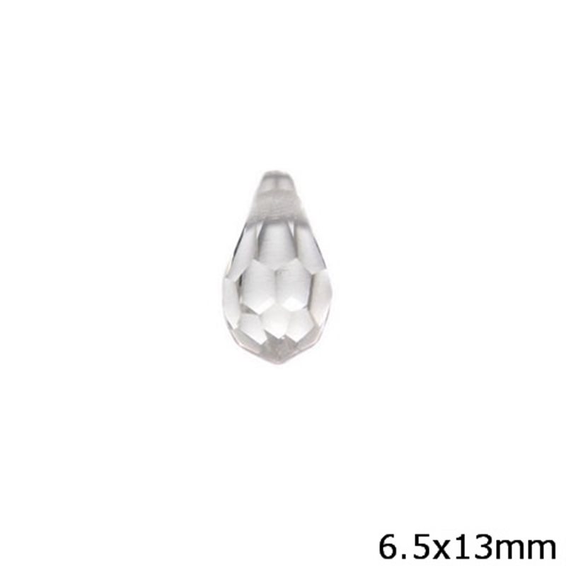 Pearshape Rhinestone Crystal 6.5x13mm 45151984