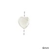 Mop-shell Bead Heart 6mm