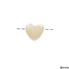 Mop-shell Bead Heart 6mm