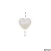 Mop-shell Bead Heart 6mm