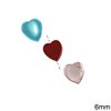 Mop-shell Bead Heart 6mm