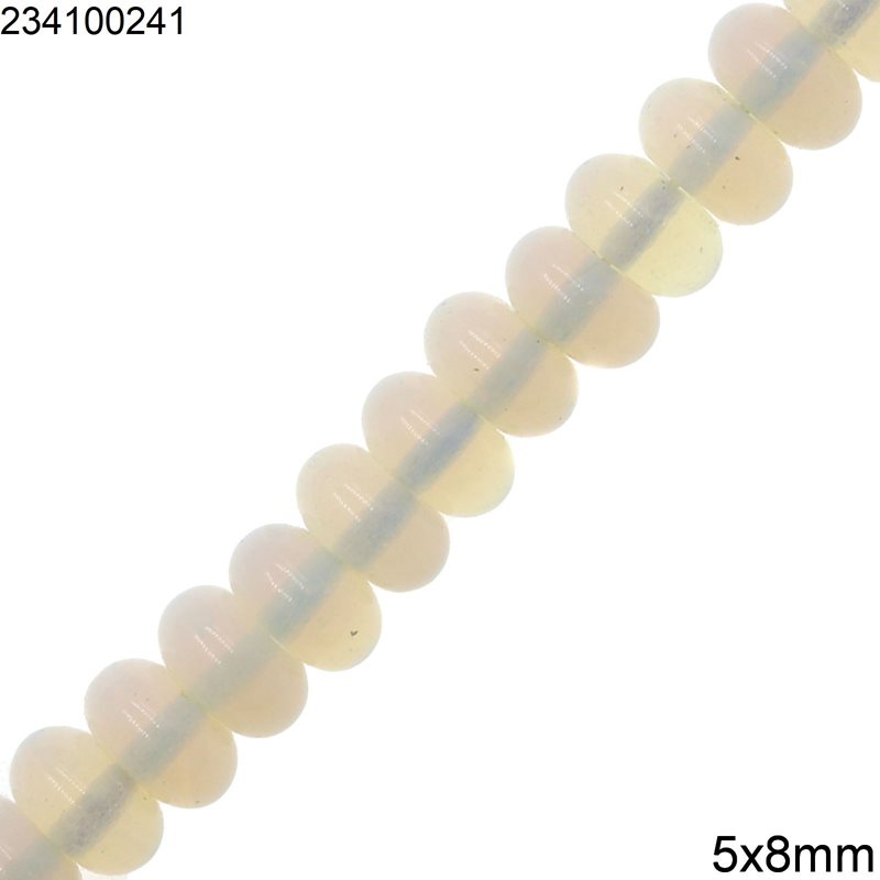 Moonstone Rodelle Beads 5x8mm