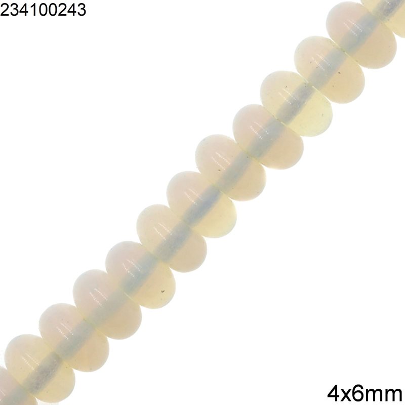 Moonstone Rodelle Beads 4x6mm