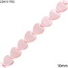 Shell Pearl Flat Beads 10mm, Pink