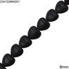 Howlite Heart Beads 8-12mm