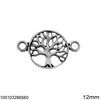 Silver 925 Pendant & Spacer Tree of Life 12mm