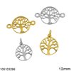 Silver 925 Pendant & Spacer Tree of Life 12mm
