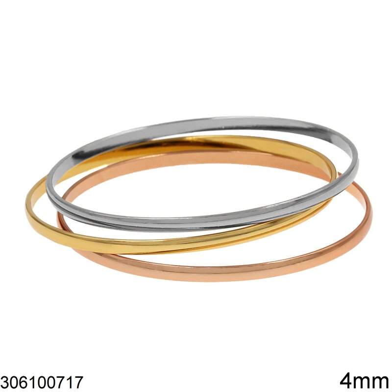 Stainless Steel Bracelet Bold 4mm