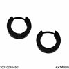 Stainless Steel Hoop Earrings 4x14mm 