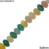 Jade Rodelle Faceted Rodelle Beads 5x8mm