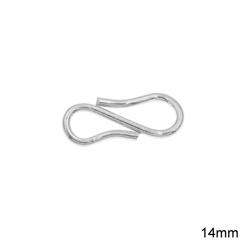 Silver 925 Hook Clasp 14mm