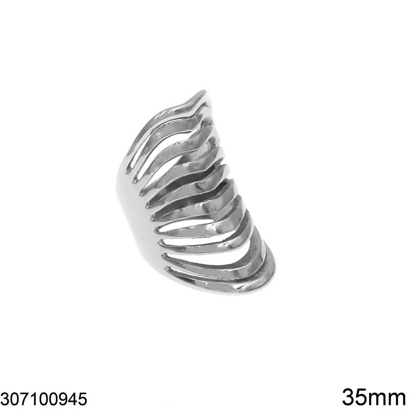 Stainless Steel Ring 10 Lines 35mm