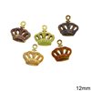 Casting Pendant Crown with Enamel Two-Sided Hollow 17mm