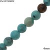 Howlite Turquoise Round Beads 4mm