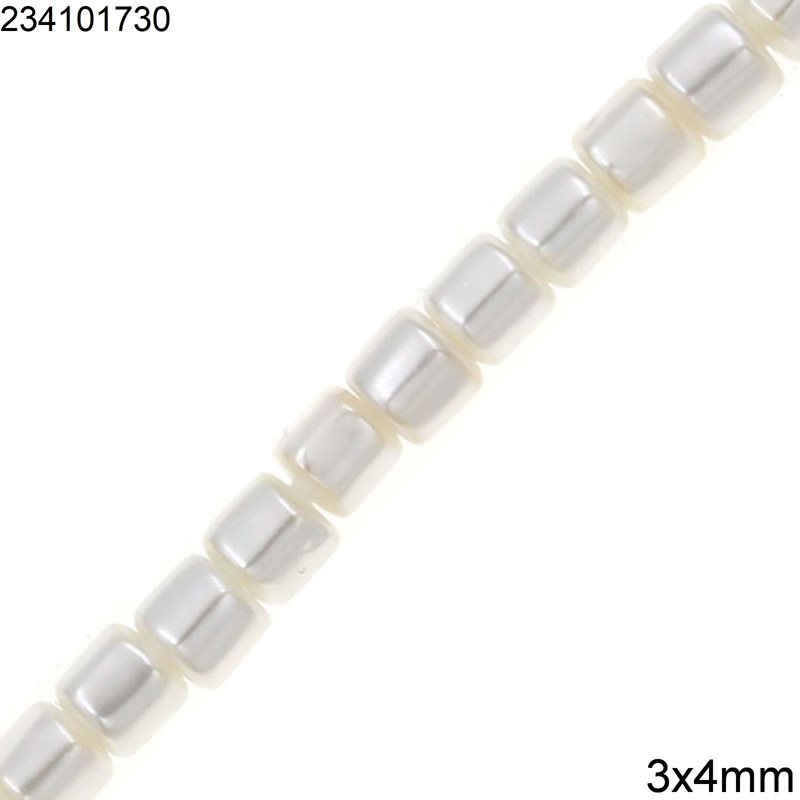 Shell Tube Beads 3x4mm