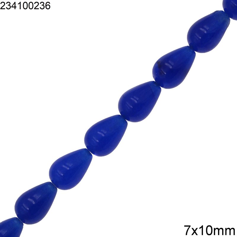 Jade Peashape Beads 7x10mm