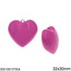 Stainless Steel Pendant Heart 32x30mm