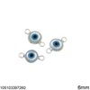 Μενταγιόν & Διάστημα Ασημένιο 925 με Μάτι Φίλντισι 6mm