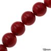 Coral Round Beads 18mm