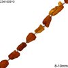 Amber Nugget Beads 8-10mm