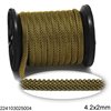 Brass Flat Mesh Chain 4-6mm 